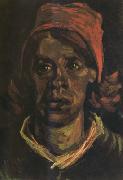 Vincent Van Gogh Head of a Peasant Woman with Red Cap (nn04) china oil painting artist